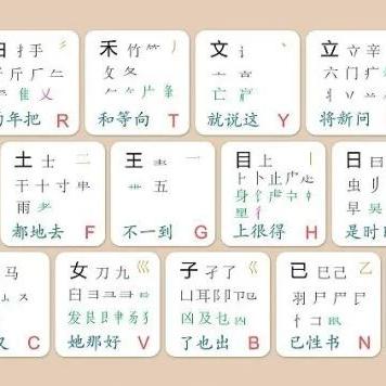 五笔打字字根口诀最新详解